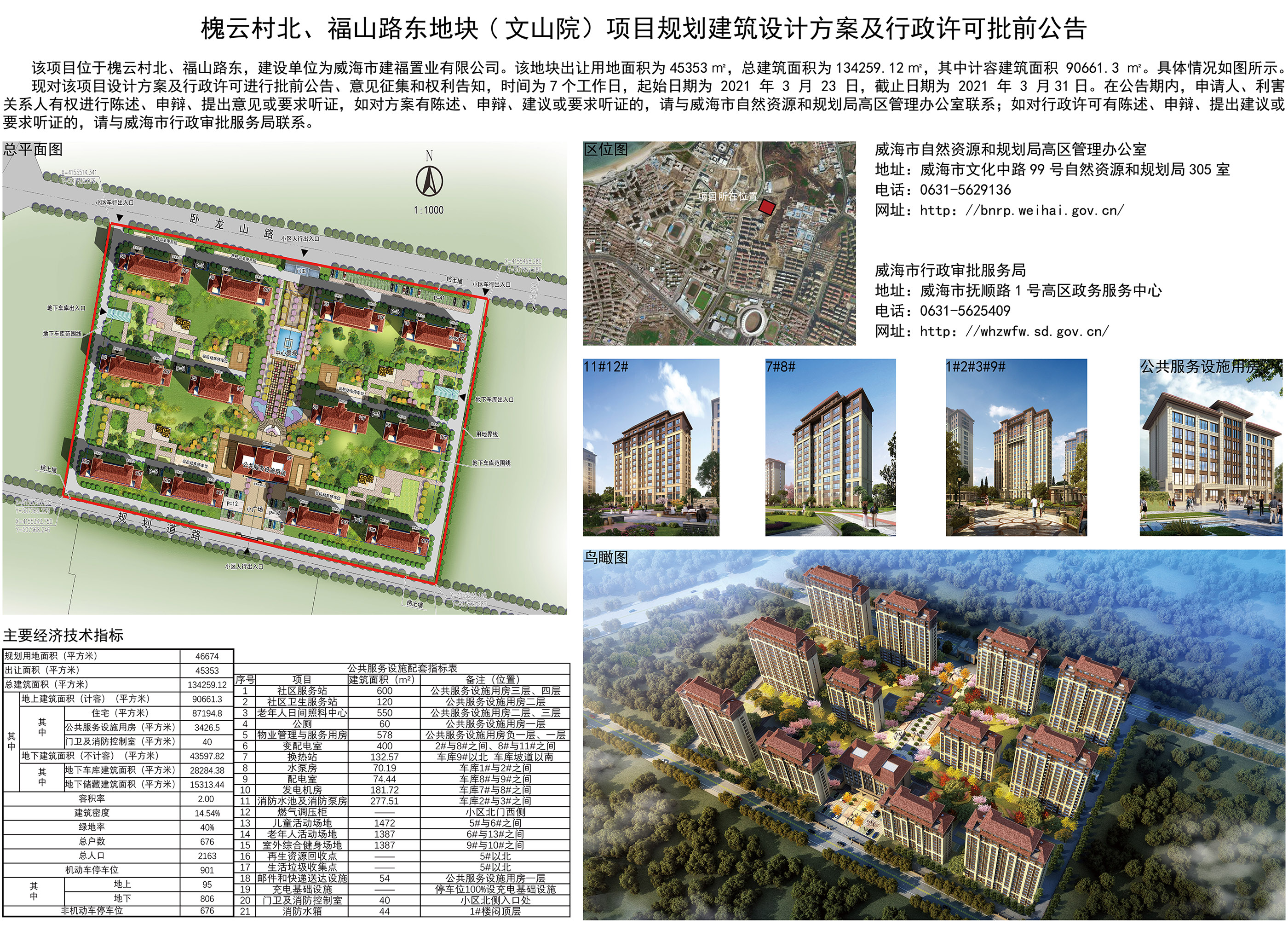 槐云村北福山路东地块文山院项目规划建筑设计方案及行政许可批前公告